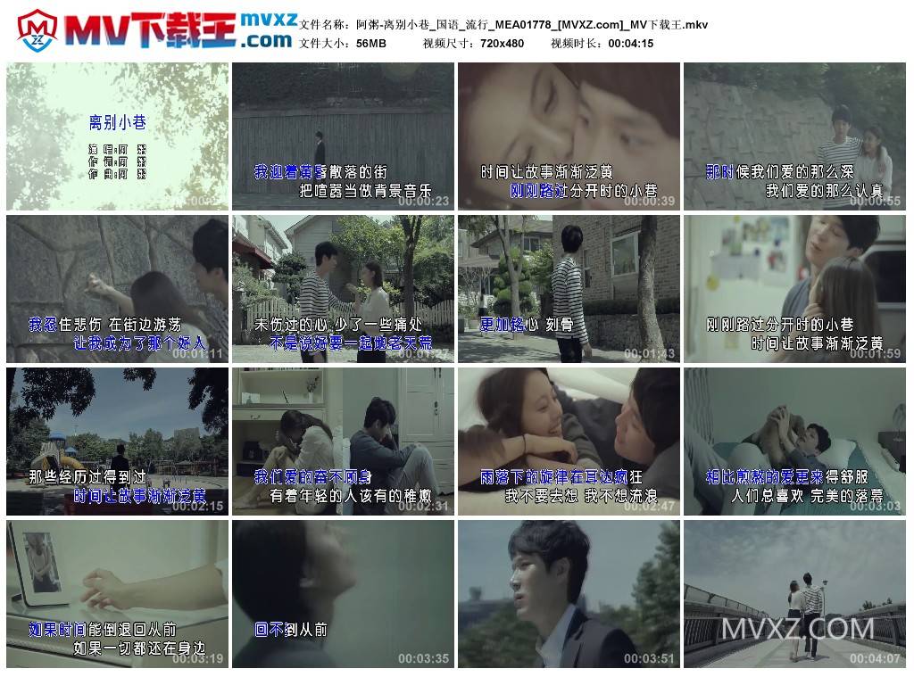 阿粥-离别小巷_国语_流行_MEA01778